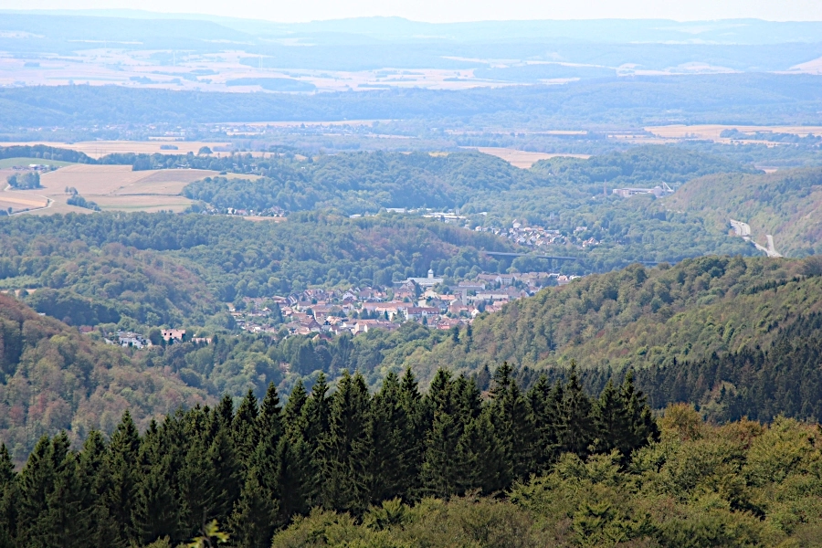 Blick vom Ravensberg auf das südliche Harzvorland