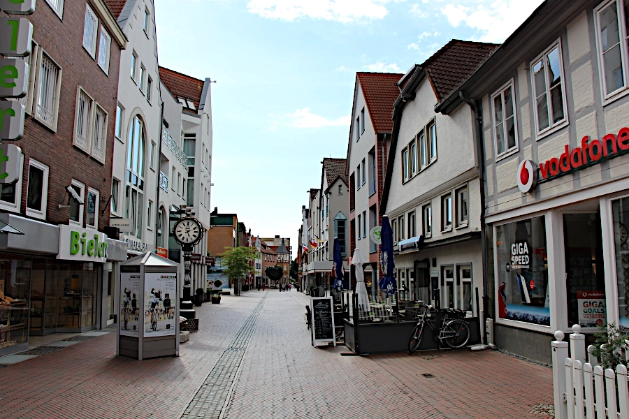 Die Fußgängerzone mit ihren vielen kleinen Geschäften